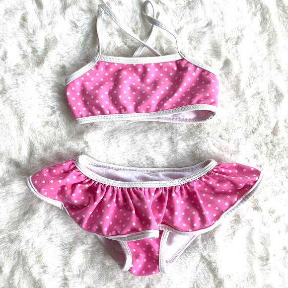 🎈7 for $35🎈 LIKE NEW Baby Bikini Swim Suit Ruffle Size 24M - Picture 1 of 4